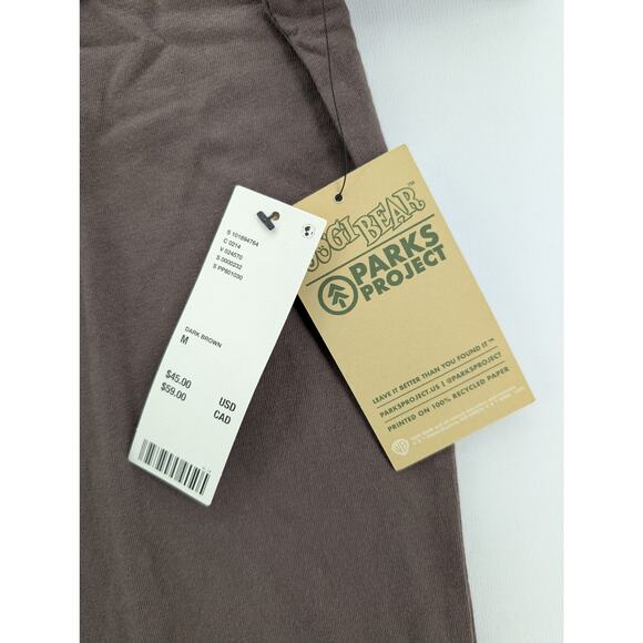 NWT Parks Project X Yogi Bear Leave It Better Pocket Tee in Brown sz Medium - Picture 7 of 10